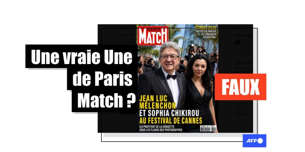 Désinformation politique : une fausse couverture circule en ligne / AFP Factuel