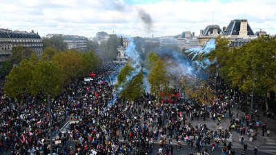 Les syndicats français préparent une grève nationale le 5 novembre : quels secteurs seront mobilisés / AFP